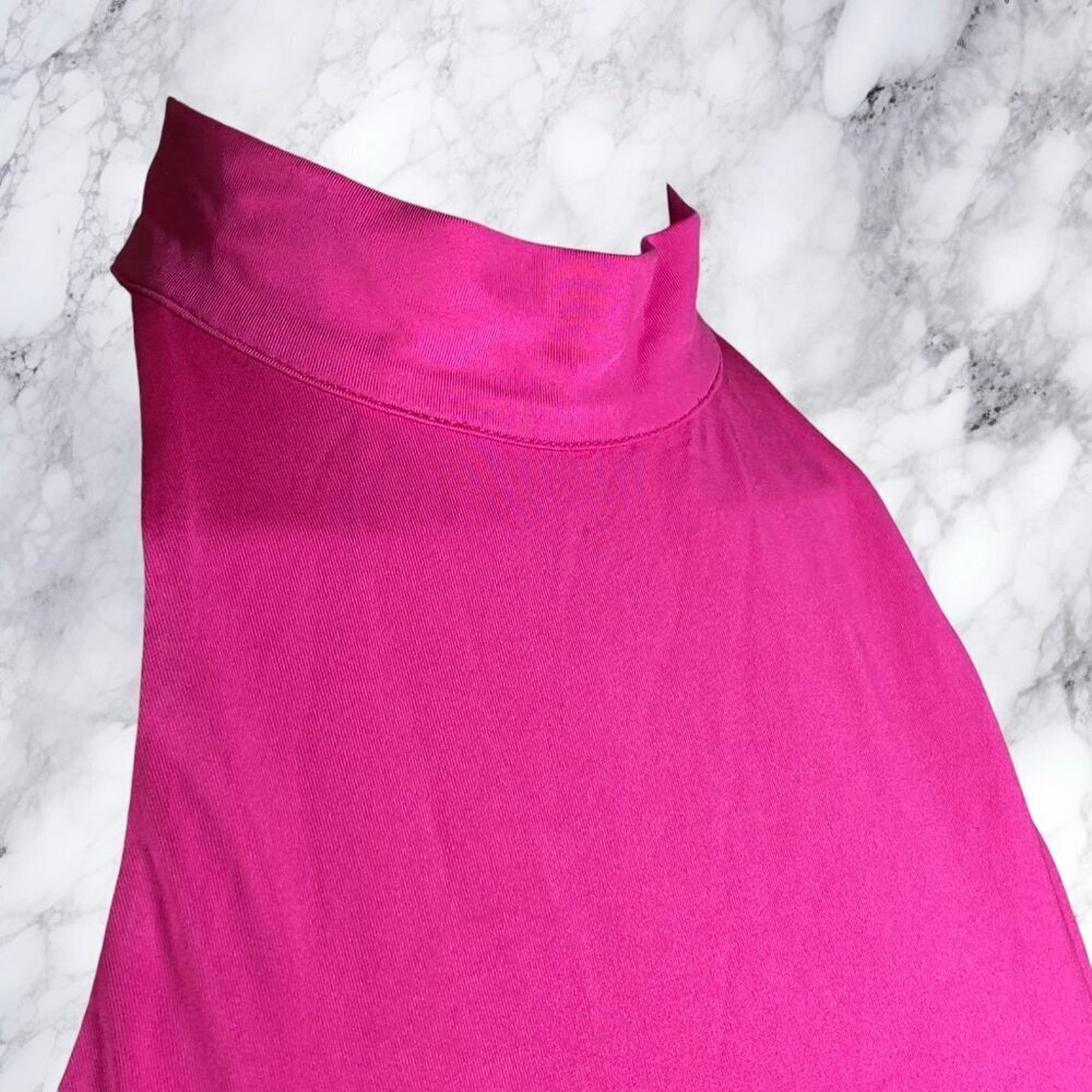 Superdown Mallory High Neck Dress - Hot Pink - Picture 10 of 12